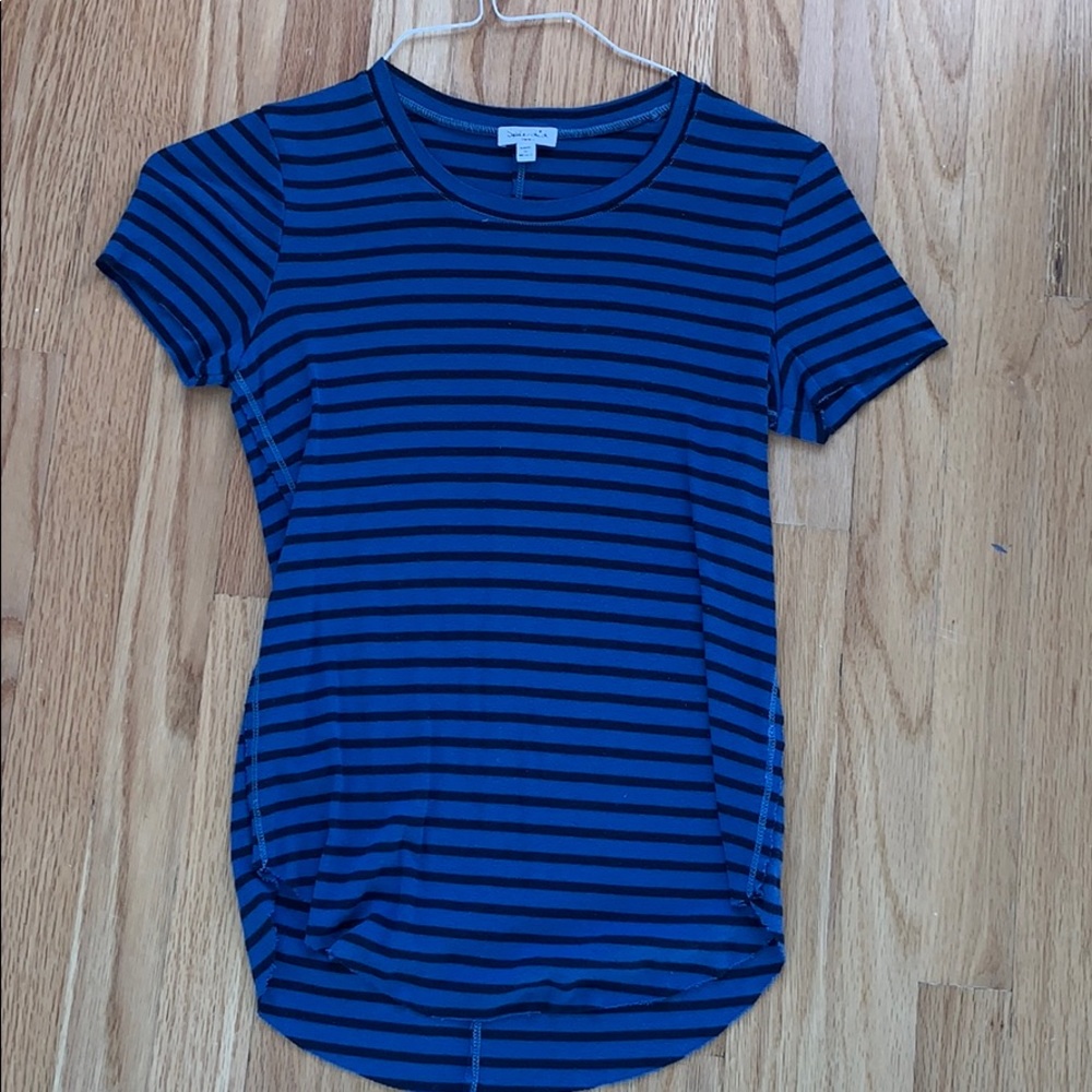 Splendid blue and black stripped top